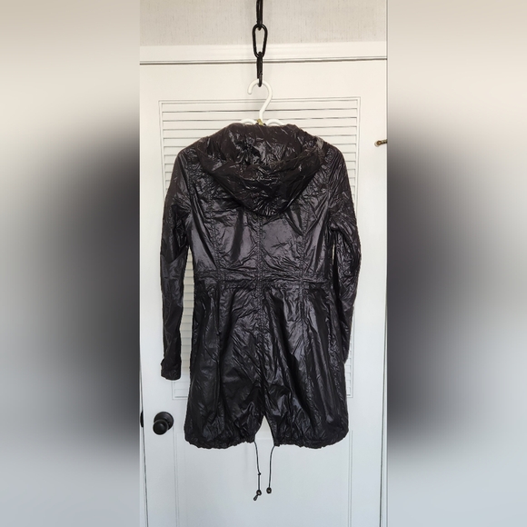 Women's Soia & Kyo Long Black Windbreaker Summer Fall Jacket (S) - Picture 2 of 8